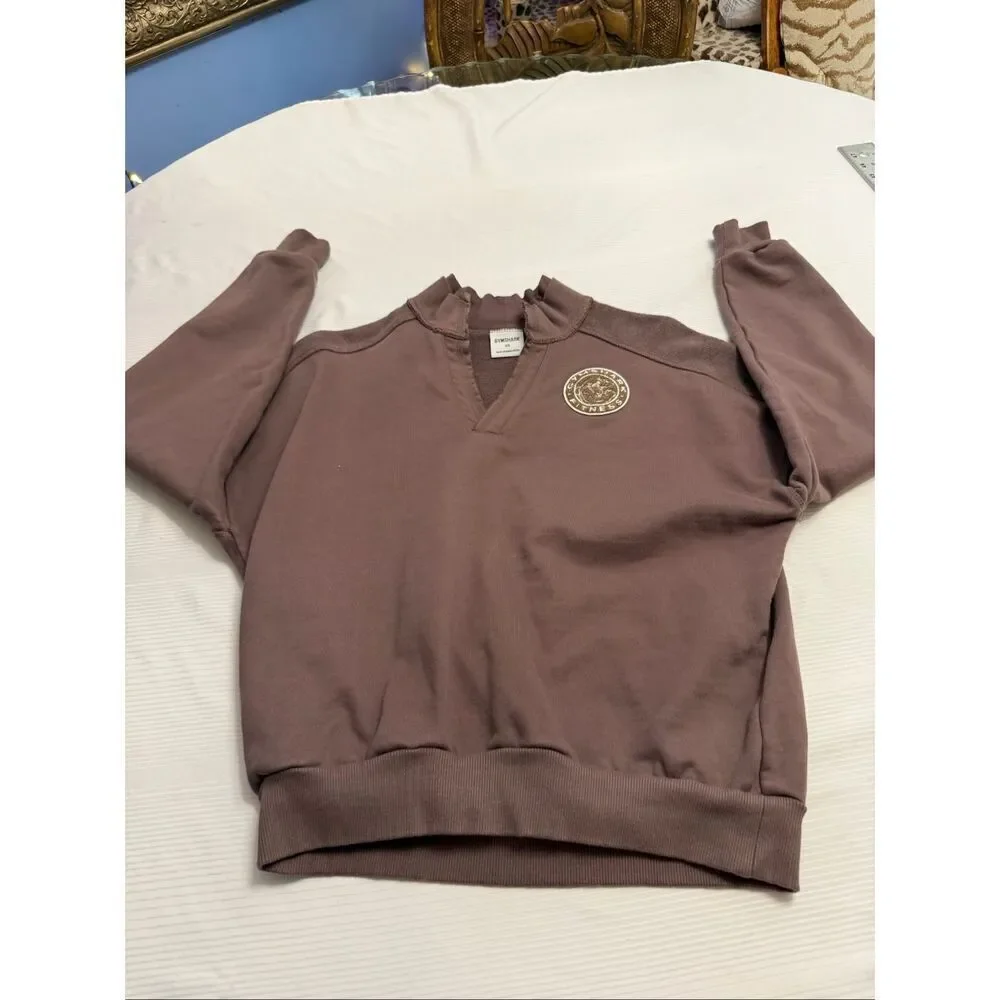 Gymshark Legacy Brown Oversized Sweatshirt Pullover Size XS